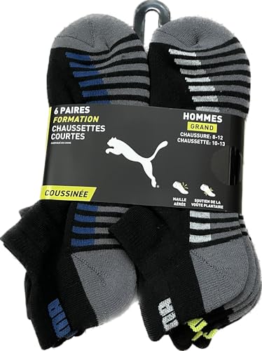 PUMA 6 PAIRS LOW CUT MEN LARGE SOCKS SHOE 8-12 SOCK 10-132