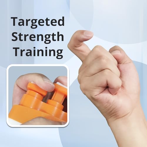 KDG Finger Strengthener (3 Pack,3LB-12LB),Grip Strength Trainer,Adjustable Finger Exerciser,Finger Strengthener For Grip Strength,Hand Exercises For Climbing,Athletes,Musicians And Therapy - Thumbnail 4
