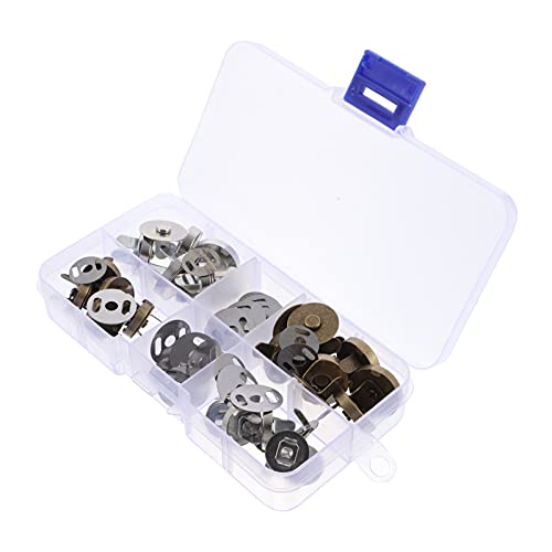 EXCEART 20 Conjuntos Botão Snap Fecho Magnético Snap Botões Botões de Pressão de Metal Snaps Fixador