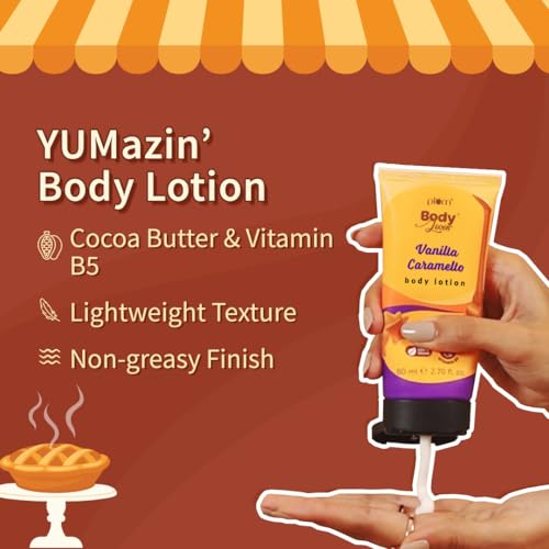 Image of Plum BodyLovin' Vanilla Caramello Bath & Body Gift Set | Body Wash | Body Lotion | Hand Cream| Perfume | Long-Lasting Warm Vanilla Fragrance | Gift Set For Women | Gifting For Birthday, Valentine's, Anniversary, Rakhi & Special Occasions| Premium Gift Packaging | Pack Of 4