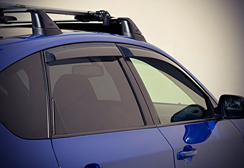 Wellvisors Window Visors Wind Deflectors Compatible With Subaru 2008-2014 Impreza Wrx Premium Series Rain Guards 3-847Su006 #TOP7