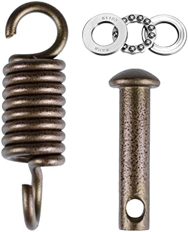 Hammock Chair Ultimate Hanging Kit - Egg Hammock Chair Spring Pin Plug Hardware- 500LB Hammock Chair Hanging kit for Hanging Basket Chairs Hammock and Porch Swings Brown