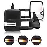 Switchback Towing Mirror for Silverado Sierra - Compatible with 2003-2007 Chevy Silverado GMC Sierra...