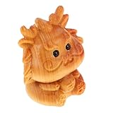 Toyvian Holz drachenanhänger Handgeschnitzt Miniatur Drachenfigur für DIY Schmuck Leicht Glatt...