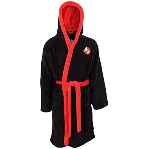 Heroes Inc Ghostbusters Logo Bathrobe Black Cover