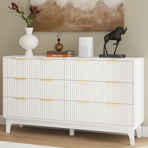 ELYKEN Fluted Dresser for Bedroom, 54