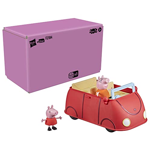 Nerf Peppa Pig Peppa’s Adventures Voiture Rouge familiale, Jouet préscolaire avec Phrases et Effets sonores, dès 3 Ans unisex - Multicolore