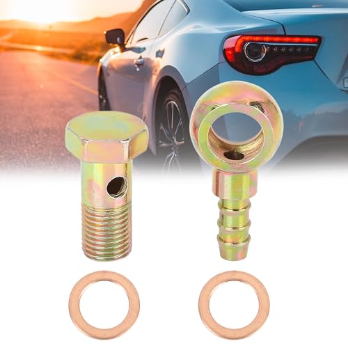 X AUTOHAUX Hohlschraube 12mm Motorrad Bremse Banjo Hohlschrauben Fittings Bolt Washer Kit M12x1,25