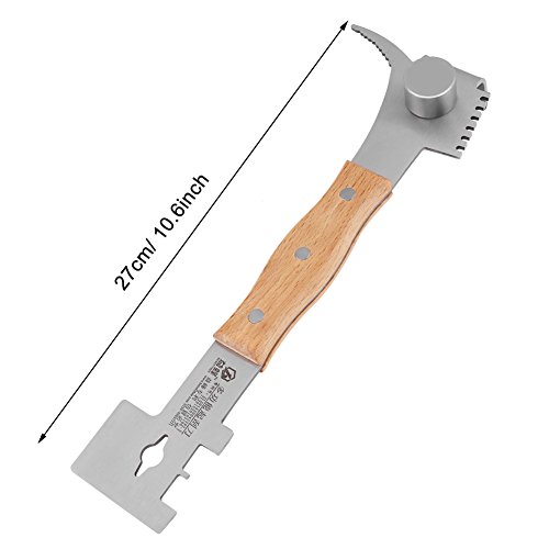 Folany Raspador de colmeia, raspador multifuncional de aço inoxidável de 27 cm, ferramenta de apicul