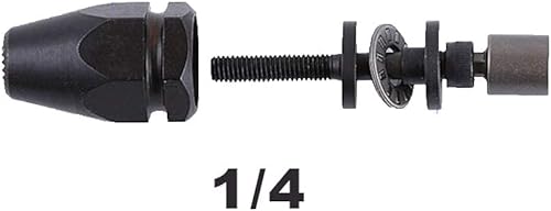 Miniatura 3 de Cabezal de pistola de tuerca de remache de bloqueo automático de 14 (1 unidad) para pistola neumática de tuerca de remache KIARUO