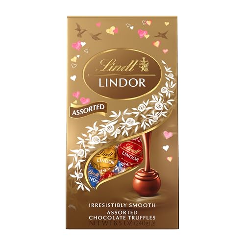 Image of Lindt Valentine Lindor Assorted Bag, Assorted Chocolate, 8.5 Ounce