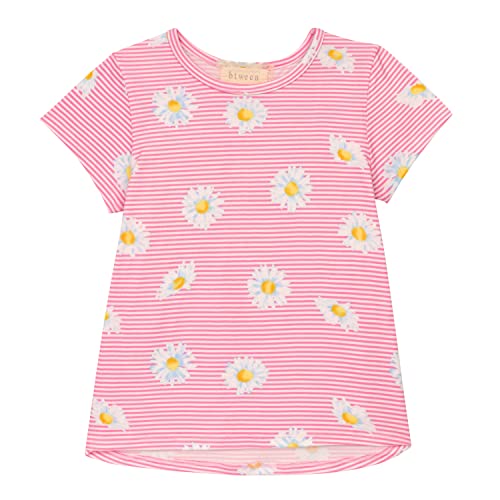 Btween Girls 4-Piece Summer Tops | Fashionable Short Sleeve T-Shirt | Casual Daily Shirt For Kids - Assorted Colors #TOP3