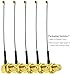 TUOLNK SMA to IPX Coax Cable 6inch(15cm) SMA Female Right Angle to UFL MHF1 Antenna Coaxial Cable 5pcs 1.13mm MHF1 for Antenna Bluetooth Module