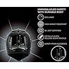 Vega Off Road Sketch ISI Certified Gloss Finish Full Face Dual Visor with Peak Helmet for Men and Women Outer Clear Visor and Inner Smoke Sun Visor(Black Silver, Size:M)