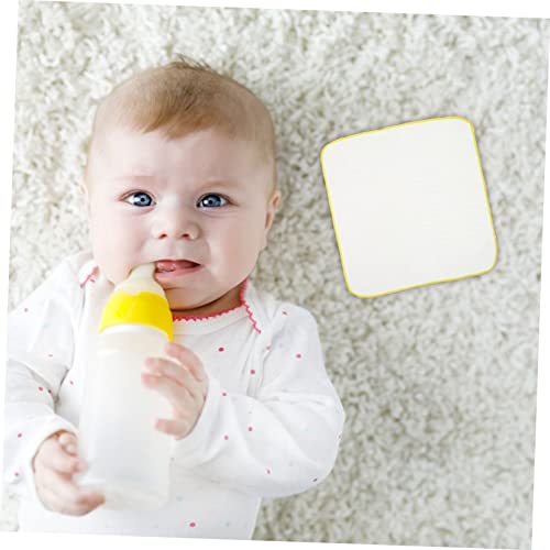 9Pcs Muslin Burp Cloths Cotton Washcloths for Newborns Absorbent Burping Towels in Assorted Yellow Colors Reusable Drool and Spit Up Protection4