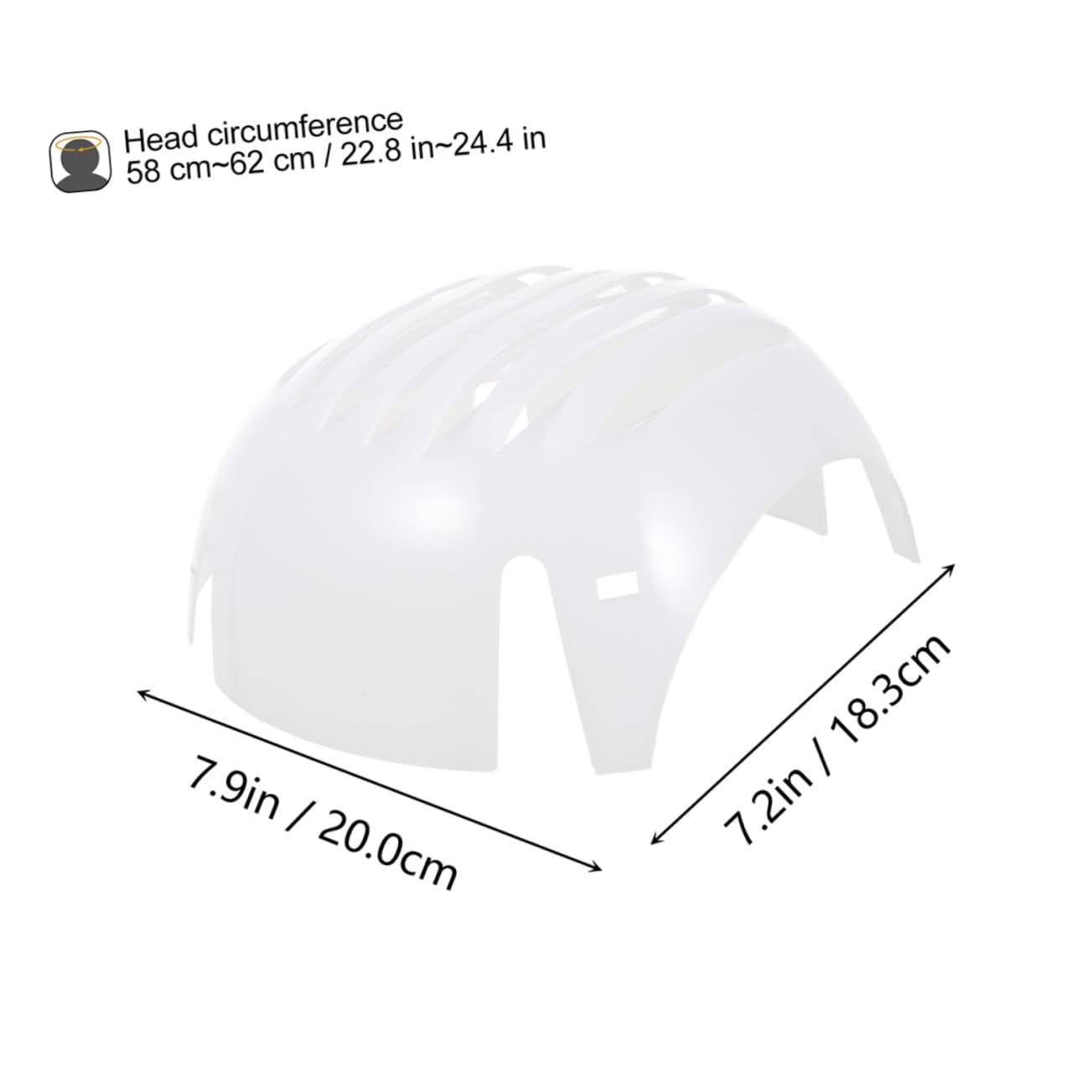 Lurrose Anti-kollisions-sicherheitshelm Männer Mit Schutzhelm Liner Hart Hutfüllereinsätze Schutzhelm-einsatzpolster Helmfutter Huteinlagen Sport Weiß