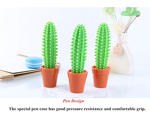 Wansan Creative Cactus Pen Ballpoint Pen Blue Ink Pens Silly Gifts Office School Supplies #TOP3