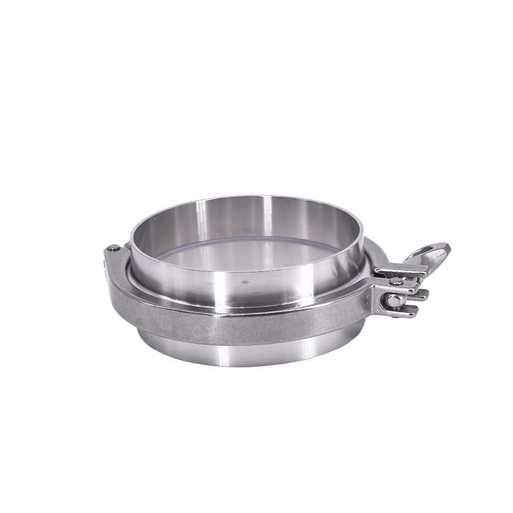 14" Tri-Clamp x 356 mm Rohr-AD x K380 mm Edelstahl Sanitär 2 Stück SS304 Schweißhülsen + 1 Stück SS304 Klemme + 1 Stück Dichtung