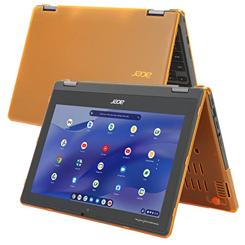 Carcasa Acer Chromebook Spin 511 R753T de mCover rígida y articulada naranja