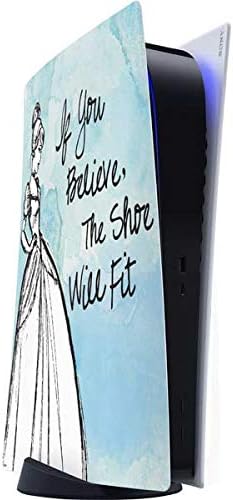Skinit Decal Gaming Skin Compatible with PS5 Digital Edition Console - Officially Licensed Disney Princess Cinderella Art Design