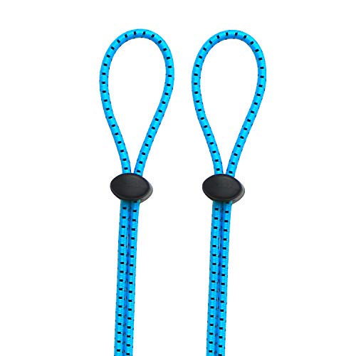 Swimming Goggles Bungee Strap Rope Buckle Tighter to Strengthen The Elastic Rope Buckle not Easy to Trip (Blue (2-Pack))