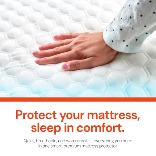 Dormeo Premium Waterproof Mattress Protector Twin – Stain and Spill Protective Layer, Cooling, Moisture Wicking, Breathable, Quiet Cover with 21” Deep Fitted Sheet Pockets – 75” L x 39” W x 18” H by Dormeo - Image 6
