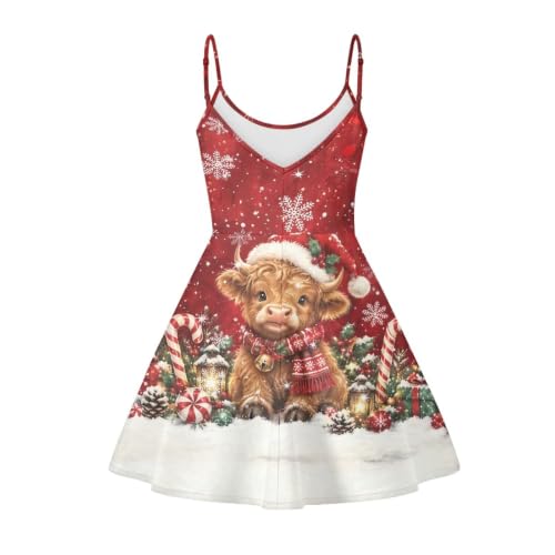 Image of Coloranimal Women's Summer Sleeveless Casual Swing Dresses with Loose Fit Beach Sundress