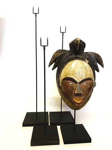 Calaoshop Soporte para máscara, base, display, 4 alturas a elegir, adecuada para todo tipo de máscaras (Soporte talla S, altura 32 cm)