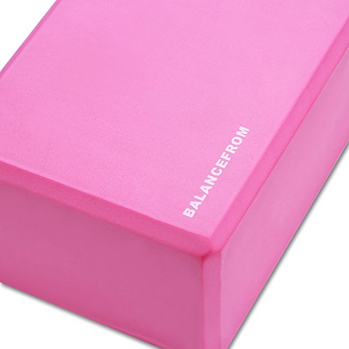 Fitvids Set of 2 High Density Yoga Blocks, 9"x6"x4" Each, Pair (Pink) by Fitvids - Image 4