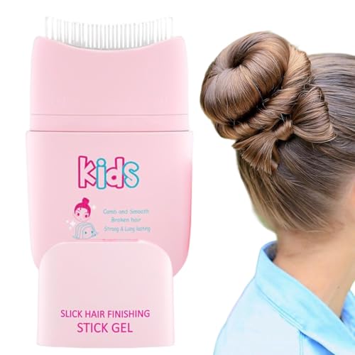 Gel para el cabello para niños, de control de borde, para el cabello, diseño compacto y amigable con los viajes, sujeción duradera sin residuos de 10 a 12 cm para un acabado suave to