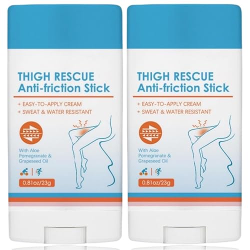 2PCS Anti-Chafe Stick Anti Chafing Cream Thighs Anti Chafe Balm Anti Friction Stick Chafing Sti/ck Body Anti Chafe B/alm Glide Anti Chafing Sti/ck Thi/gh In/ner Anti-Chafing Bal/m Thig/h Rubbing Balm