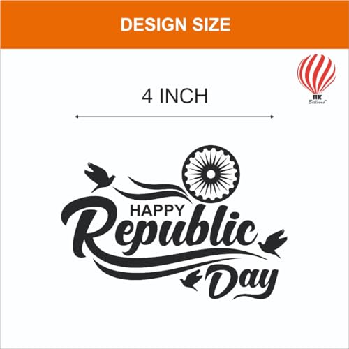 Image of HK balloons 45Pcs Orange White Green Happy Republic Day Decoration Items For inchHappy Republic Day inch Special Printed Balloons /Tri Color Printed Balloon /26 January Decoration Items Rubber