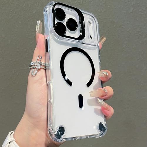 Coque iPhone 15 Pro Max antichoc magnétique noire avec protection écran photo