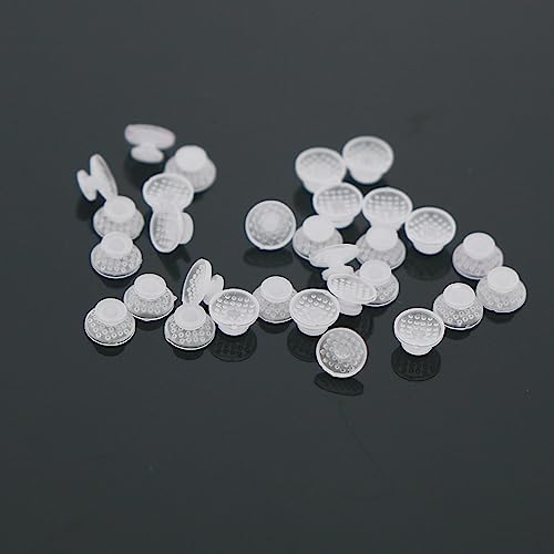 100Pcs Lingual Buttons Transparent Ceramics (100Pcs Lingual Button-C)