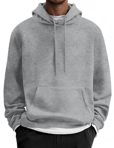 COOFANDY Men's Fleece Pullover Hoodie Long Sleeve Hooded Sweatshirts Plain Fall Essential Athletic...