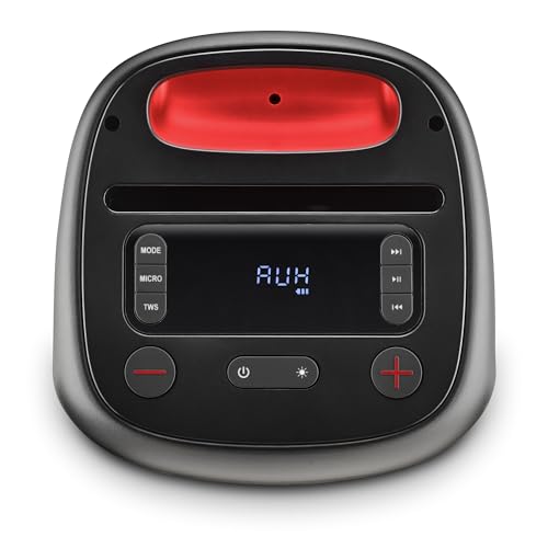 Ngs Wild Swag Go - Speaker Wireless Portatile, Cassa Altoparlante Impermeabile IPX4, 2 Ingressi Per Microfono E Chitarra, Usb, Con Processore Dsp, Nero, Spina Ac Ue (Tipo C) - 4