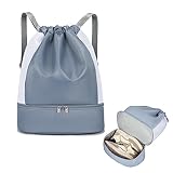 [happykau] プールバッグ 女の子 男の子 小学生 ナップサック 水泳 バッグ 防水 軽量 アウトドア 乾湿分離 大容量 巾着袋 リュック スポーツバッグ 男女兼用 水泳 運動 部活動 旅行 修学旅行 ビーチ遊び シンプル スイミングバッグ