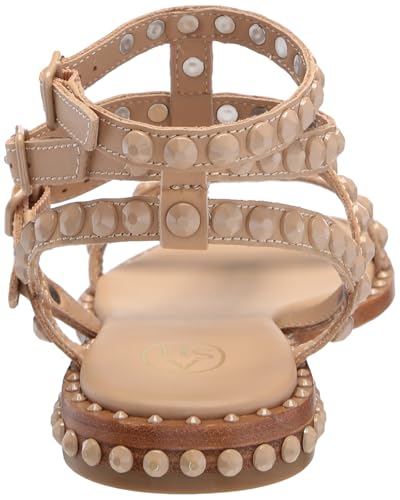 Image of Ash Play Bis Tonal-Studded Flat Sandal for Women, Chic Open-Toe Design, Comfortable Footbed, Durable Sole, Ideal for Casual Outfits