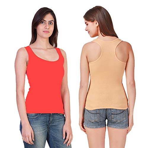 Image of Camisole Tank Top Vest Racerback Sando Camis for Women, Girls (Pack of 2)