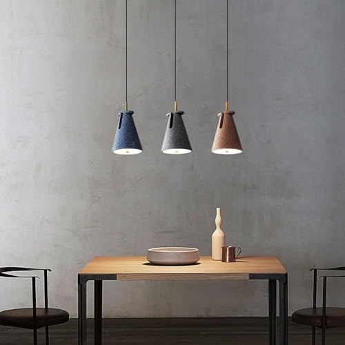 Lámpara de cemento para isla de cocina y barra americana en estilo nórdico 7