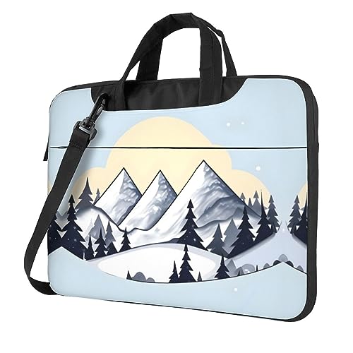 Sac ordinateur portable durable et étanche style montagne blanche HYTTER