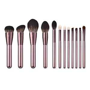 Wooden Eyeshadow 12PCS Cosmetic Eyebrow Foundation Brush Tools Sets Makeup Brush Brush Makeup for Women Full Set