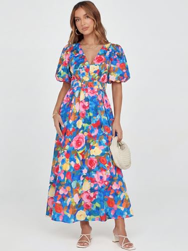 Image of Sissyaki Women's Floral Maxi Dress 2026 Summer Spring Wedding Guest Dress