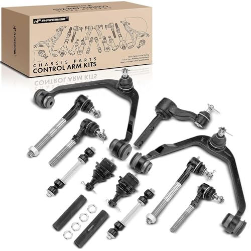 A-Premium 13Pcs Suspension Kit, Upper Control Arm, Lower Ball Joint, Sway Bar Link, Inner Outer Tie Rod End, Compatible with Ford F-150 97-03, F-250 97-99, Expedition 97-02, Lincoln Navigator 98-02 by A-Premium - Used condition - US$80.03