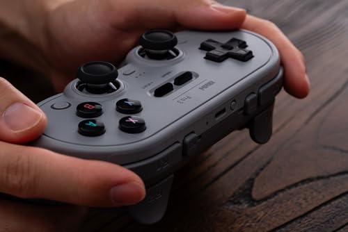 undefined 8BitDo Pro 3 BluetoothコントローラーSwitch/Switch 2用-TMRジョイスティック、交換可能なABXYボタン、プロ仕様のバックボタン、充電ドック、ホールエフェクトトリガー、Windows、Apple、SteamOS、Androidに対応(Gray) の商品画像 7