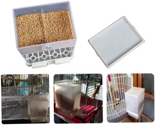 Fallaloe Automatic Bird Feeder - No-Mess Bird Feeder,Parrot Feeding Cage Accessories,Suitable For Small And Medium Parrotsand Birds Seed Feeder For(1Pcs) #TOP4