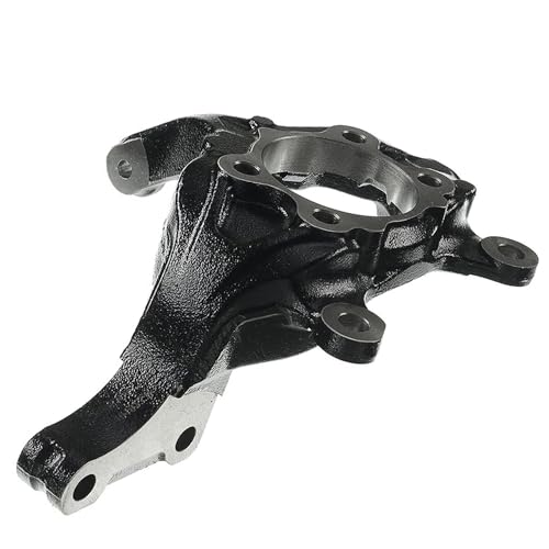 Image of Detroit Axle - Front Left Steering Knuckle for Nissan Sentra Juke Leaf NV200 Chevrolet City Express Driver Side Steering Knuckle Assembly 2015 2016 2017 Replacement