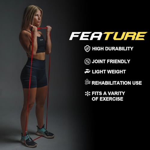 Image of Wellesa Resistance Bands, Pull Up Assist Exercise Band, Perfect for Mobility, Body Stretching, Home Workout, Fitness Training Loop Bands for Men & Women (Purple, Green)