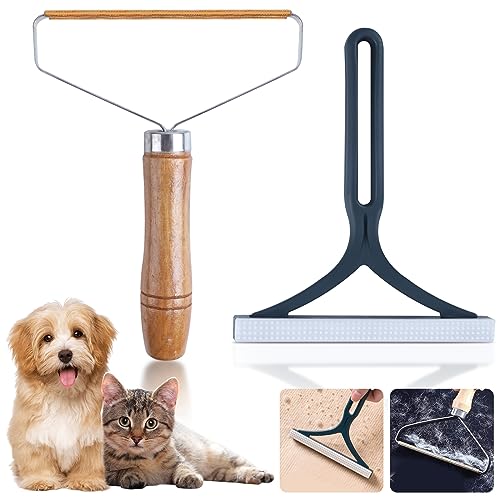 2 Pcs Levapelucchi Manuale,Portatile Spazzola Leva Peli Animali Domestici,Togli Pelucchi Riutilizzabile,Rasoio Anti-pilling per Abbigliamento,Divani,Biancheria da Letto,Tappeti