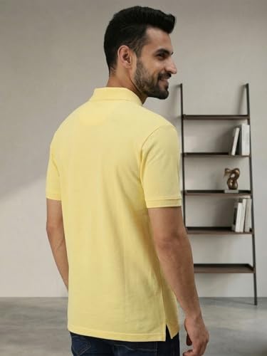 Image of Lux Cozi Men's Cotton Solid Polo Tshirt | Collar Tshirts | Half Sleeves | Stylish & Premium All Day Wear | Pack of 1